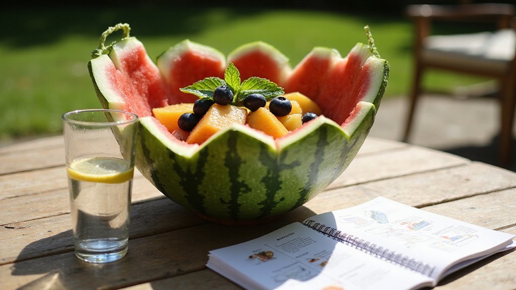 create a watermelon bowl