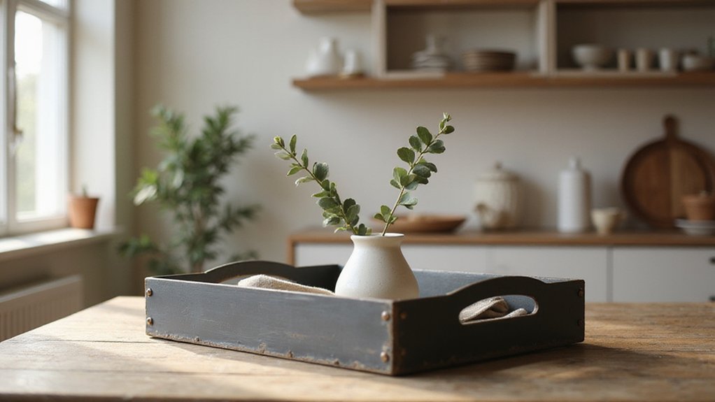 durable metal serving tray