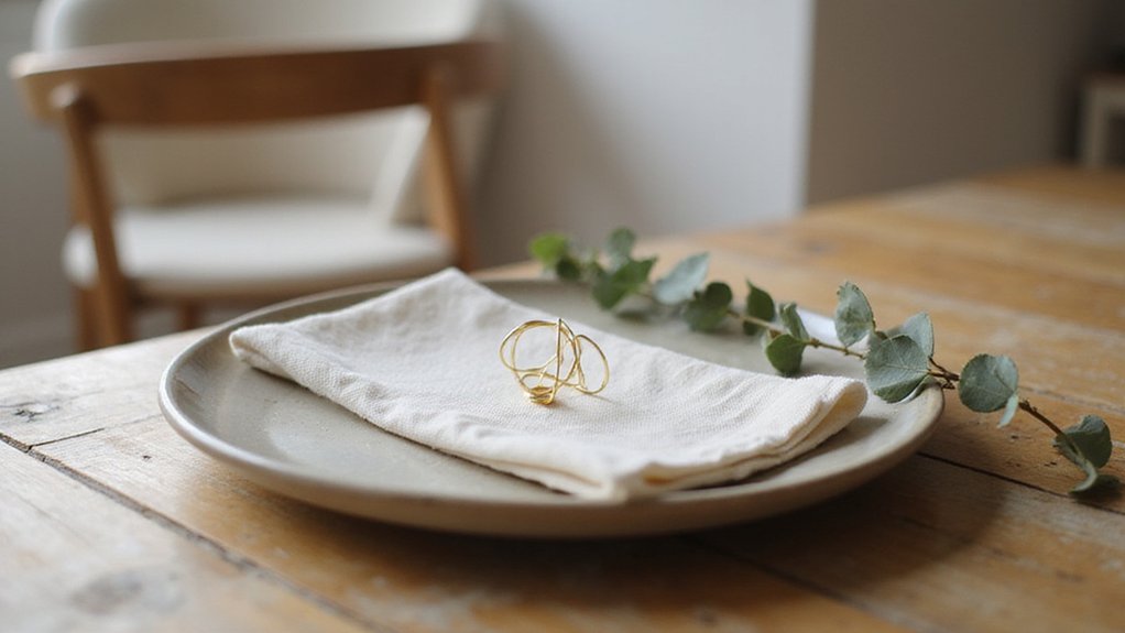 elegant homemade gold accents