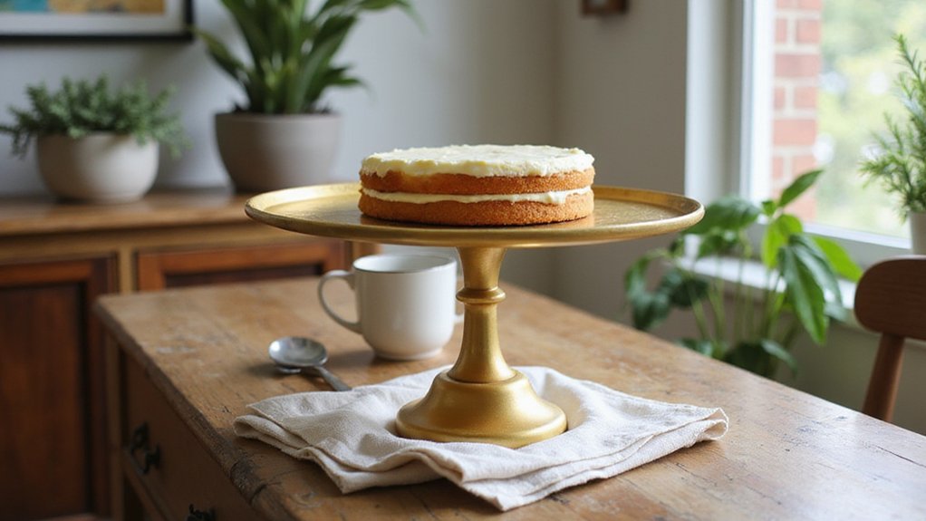 homemade elegant gold stand