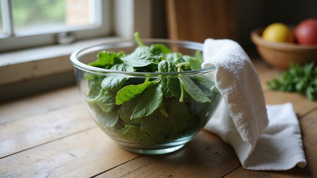 homemade greens drying method