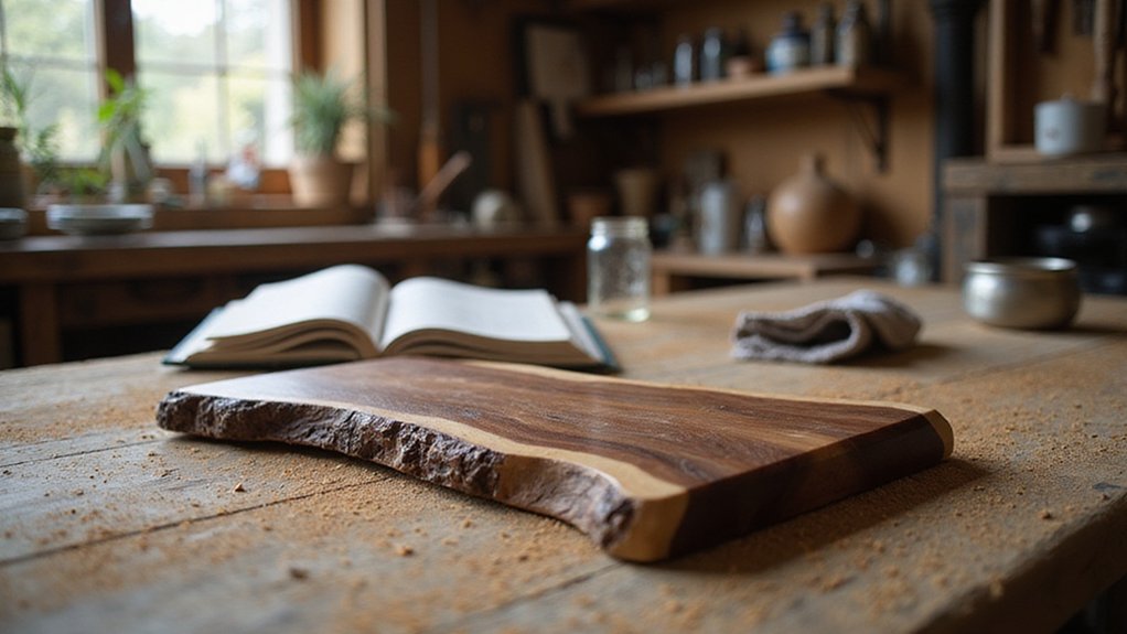 rustic live edge cutting board