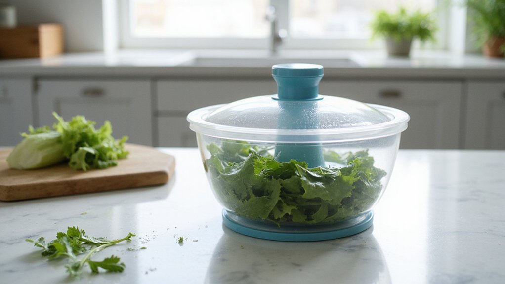 spin to dry salad