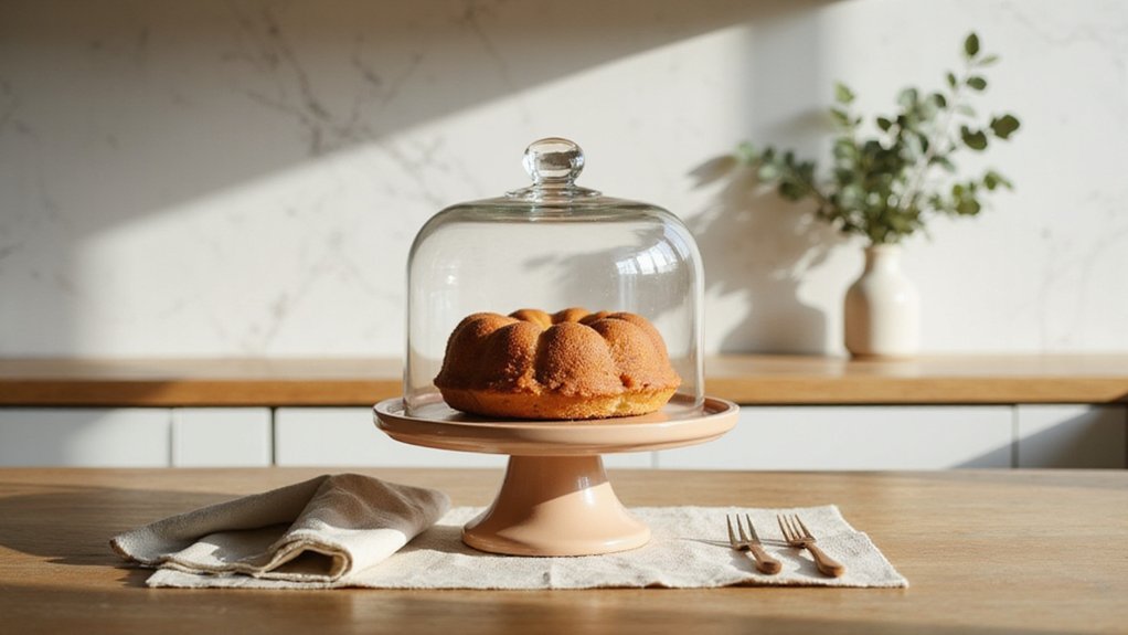 elegant glass cake stands