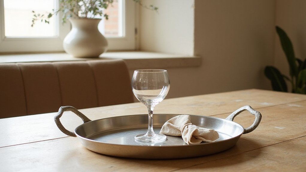 elegant silver tray selection