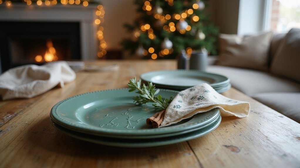 festive disposable tableware