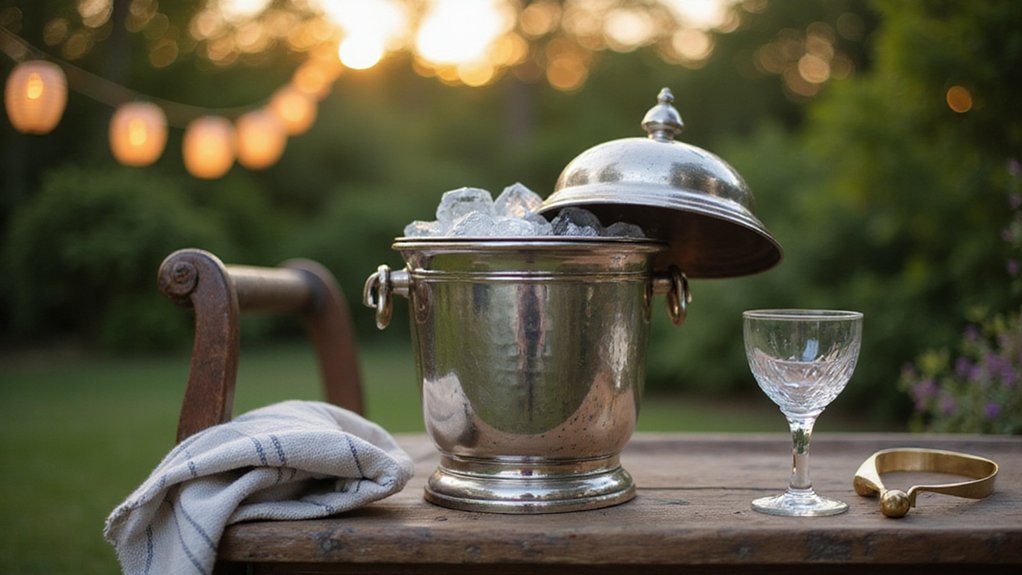 top vintage silver ice buckets